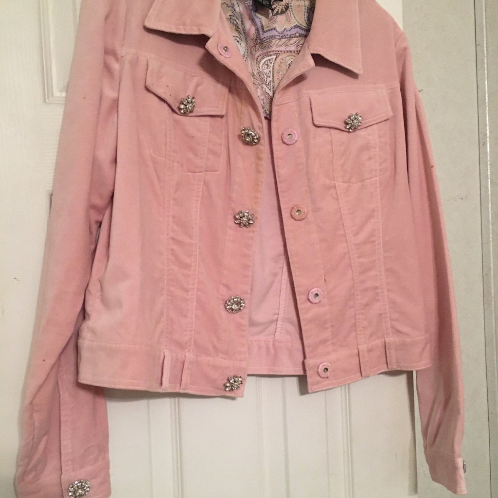 Light Pink Suede Material